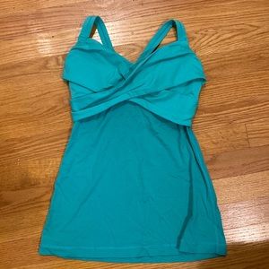 Lululemon wrap it up tank in size 4 - mint/teal color